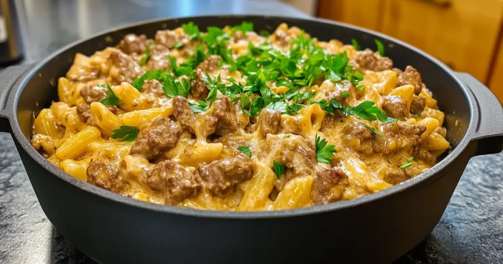 homemade hamburger helper stroganoff