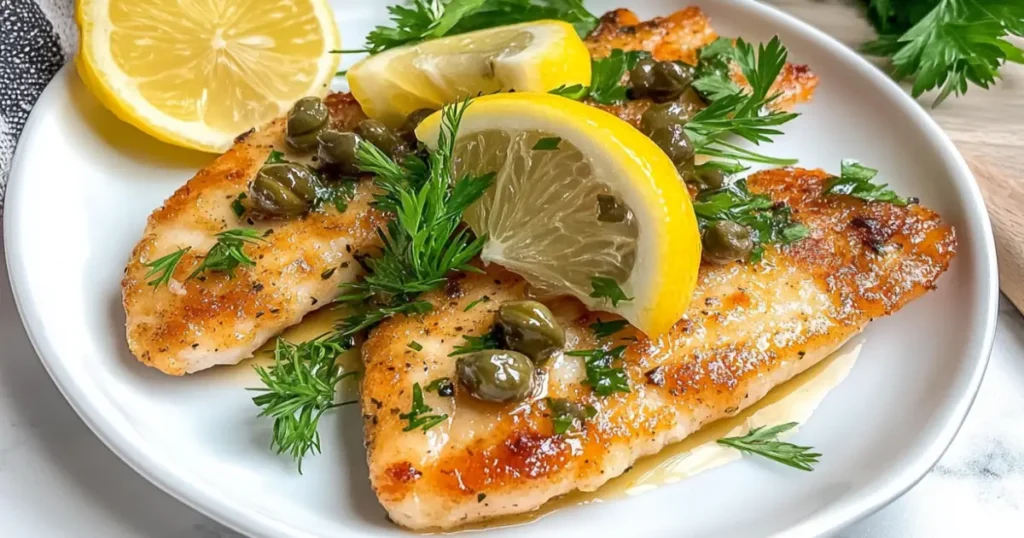 Deliciously Grilled Rockfish Fillets with Fresh Herbs and Lemon