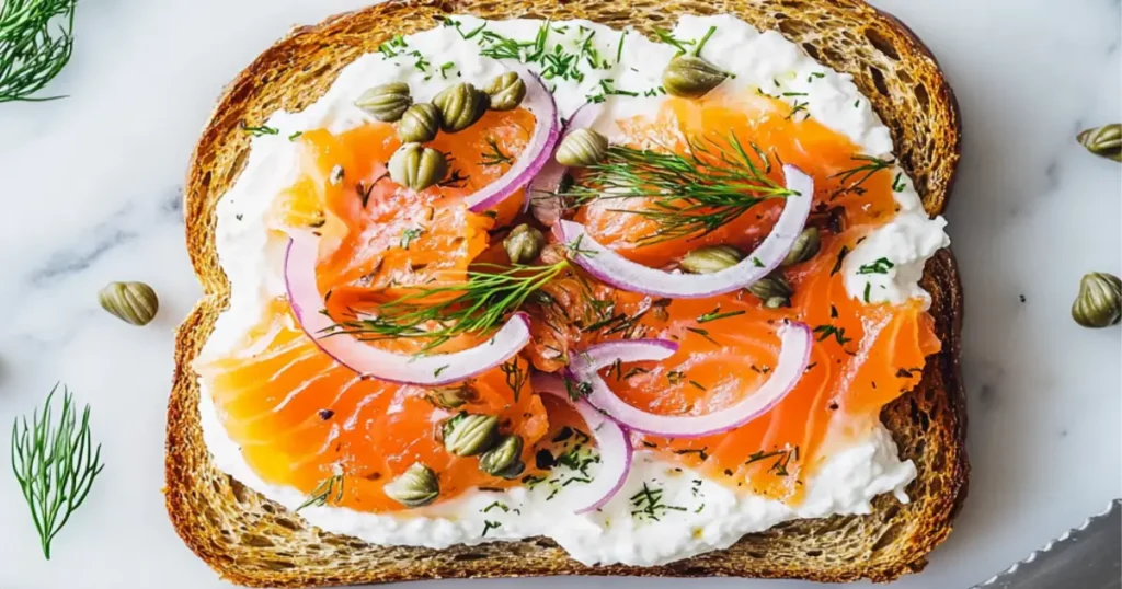 smoked salmon toast