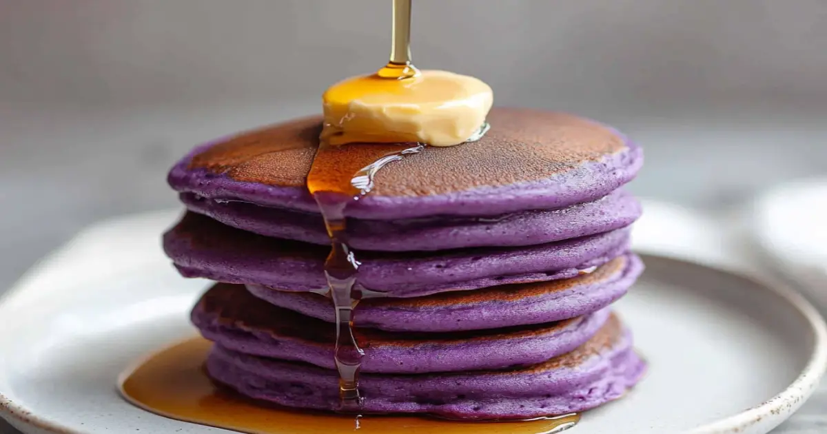 taro flavored pancake