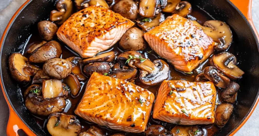 salmon mushroom recipe​