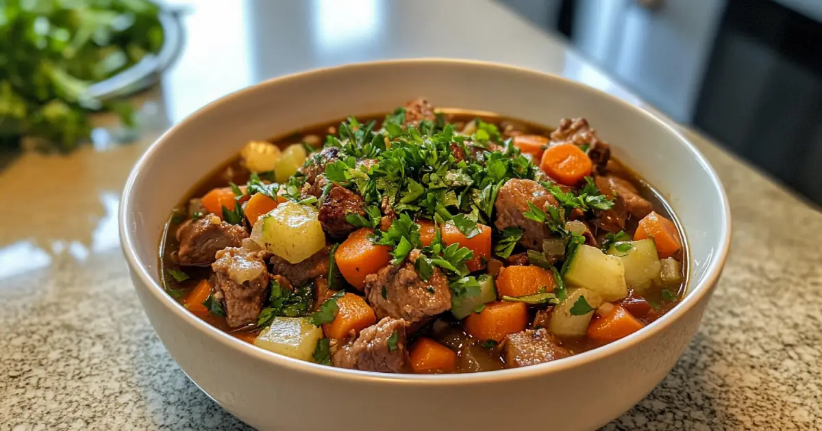 Bowl of Comfort: Busy Day Soup with Fresh Veggies and Herbs