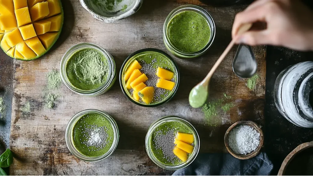 Step-by-Step Guide to Making Matcha-Mango Chia Pudding