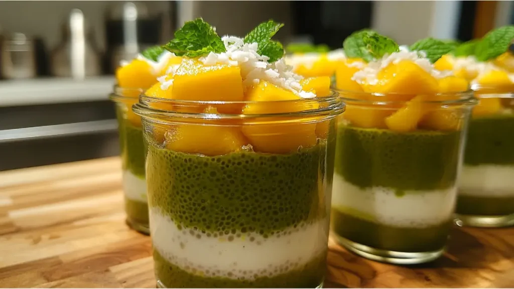 Matcha-Mango Chia Pudding: A Nutritious Tropical Delight