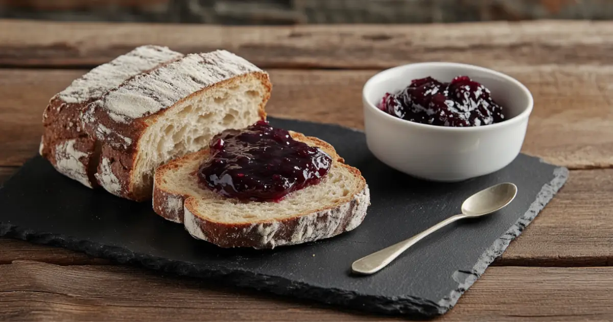 Canned Cherries and Cranberries in Glass Jars